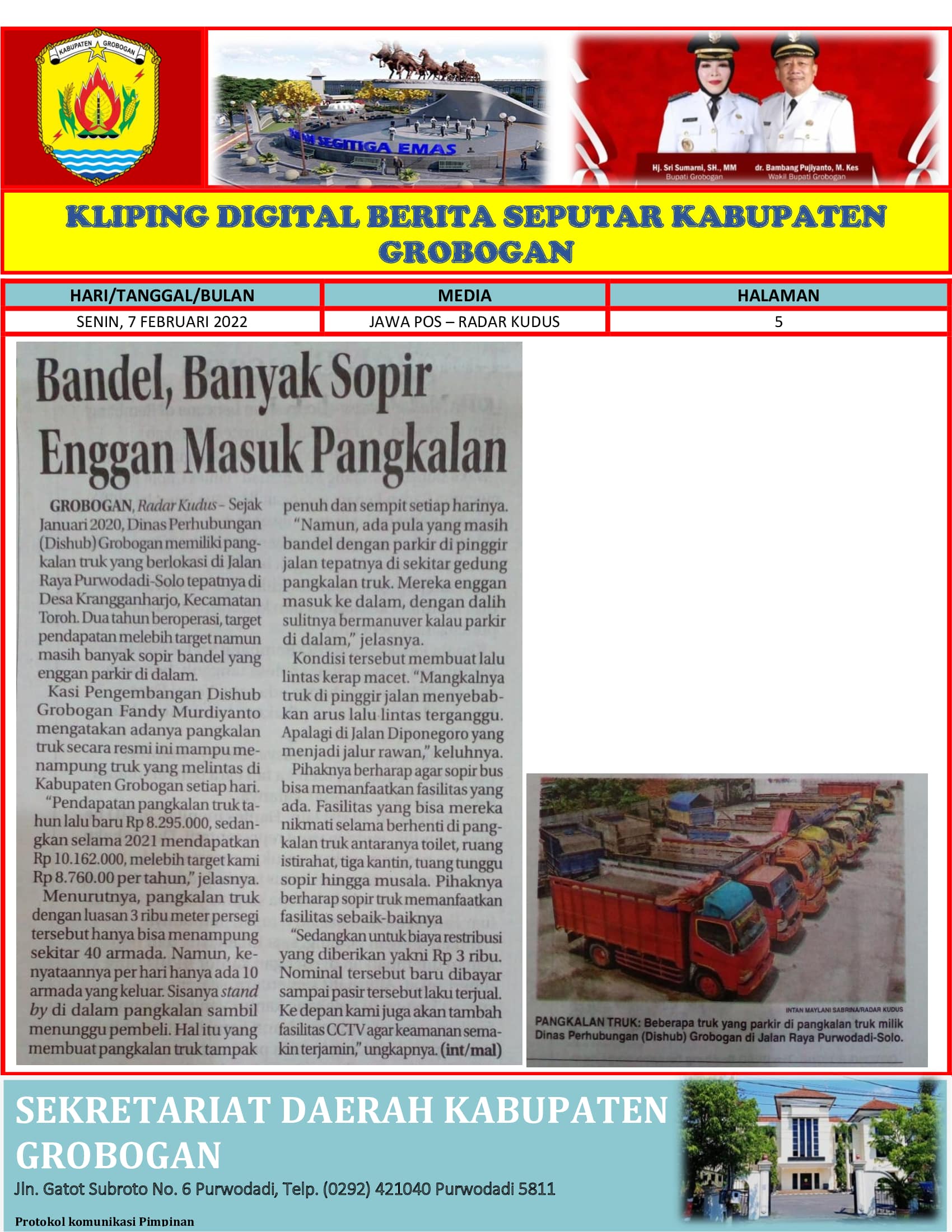 Bandel Banyak Sopir Enggan Masuk Pangkalan Radar Kudus 7022022