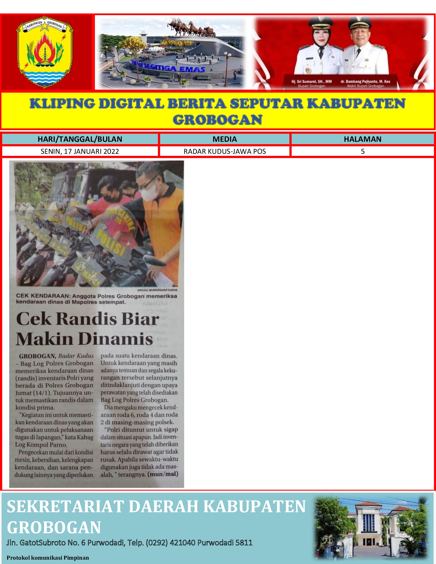 Cek Randis Biar Makin Dinamis Radar Kudus 17012022