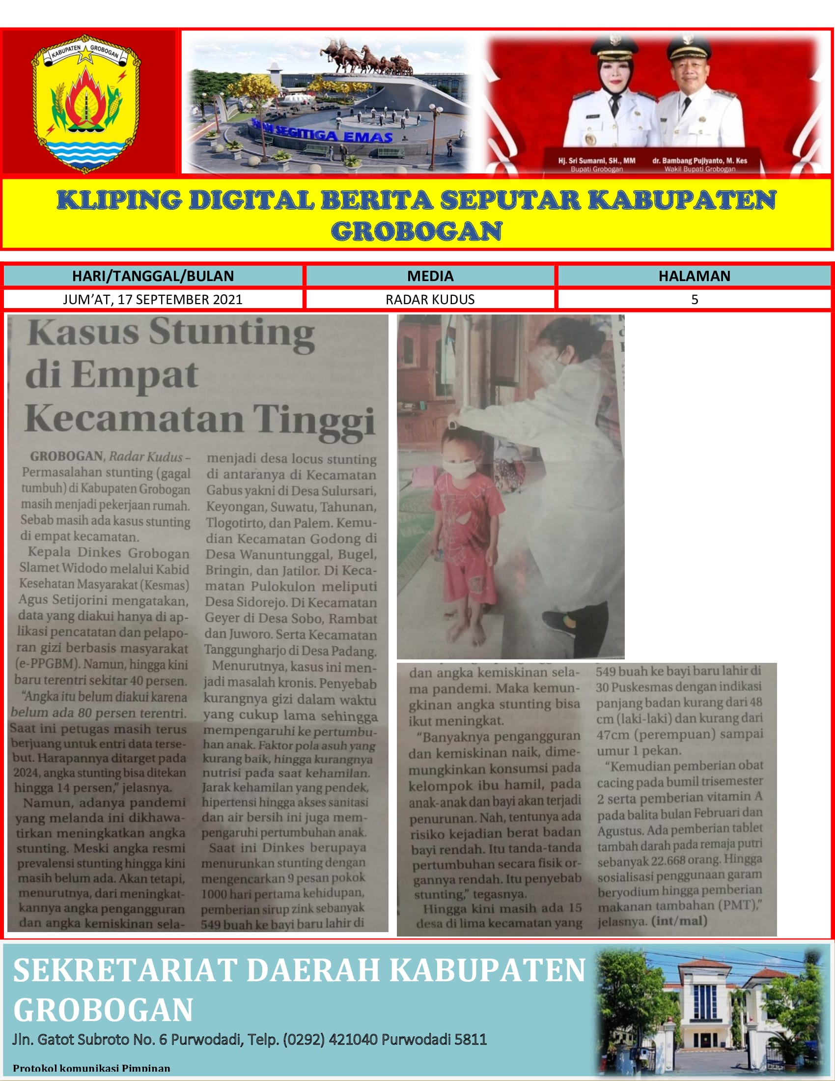 Kasus Stunting Di Empat Kecamatan Tinggi Radar Kudus 17.09.2021